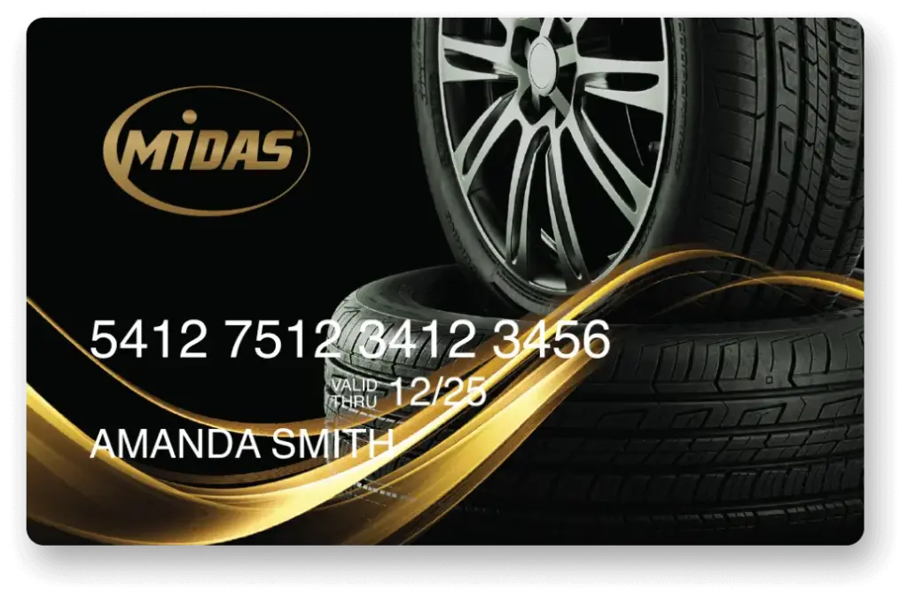 Midas credit card